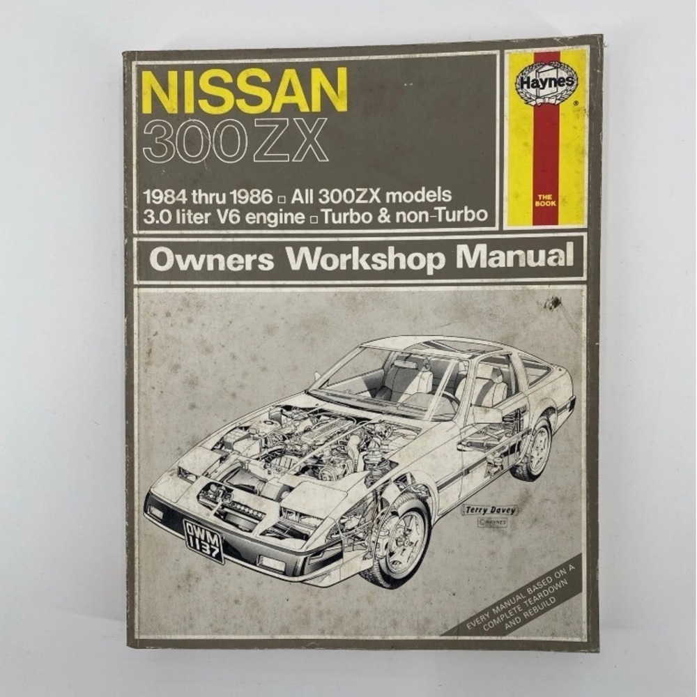 Haynes Nissan 300ZX Repair Manual 1984-1986 3.0L V6 Turbo Owners Workshop Manual